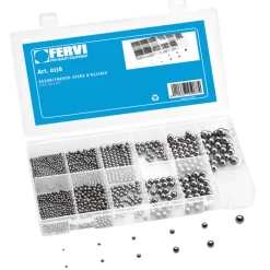 ASSORTIMENTO SFERE D'ACCIAIO CROMATE METRICHE