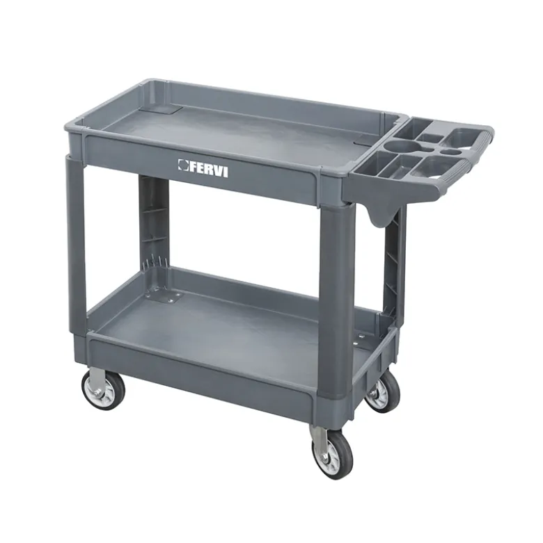 CARRELLO A 2 VASCHE POLIPROPILENE