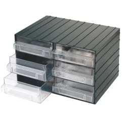 CASSETTIERE CON CASSETTI ESTRAIBILI TRASPARENTI