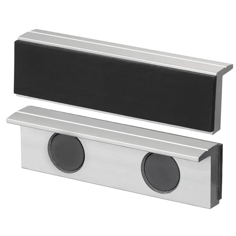 COPPIA DI COPRIGANASCE MAGNETICHE IN ALLUMINIO RIVESTITE IN GOMMA