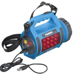 FARO MULTIFUNZIONE A LED CON RICARICA USB