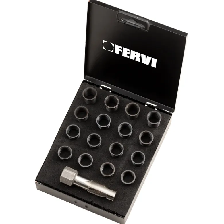 KIT METRICO DI RIPARAZIONE CON FILETTI A BUSSOLA PER CANDELE