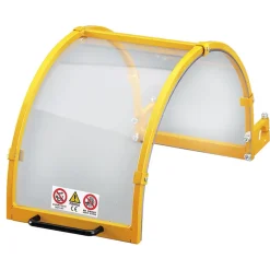 PROTEZIONE PER TORNIO CON SCHERMO IN LEXAN E STRUTTURA IN ACCIAIO