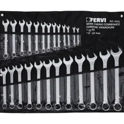 SERIE CHIAVI COMBINATE CROMATE SATINATE
