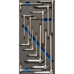 SERIE DI CHIAVI TORX A T IN TERMOFORMATO MORBIDO