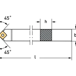 UTENSILE PER ESTERNO 45°