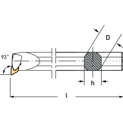 UTENSILE PER INTERNO CON INSERTI