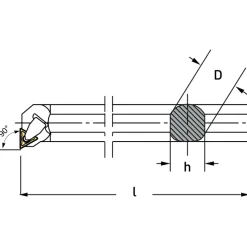UTENSILE PER INTERNO CON INSERTI