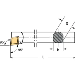 UTENSILE PER INTERNO CON INSERTI