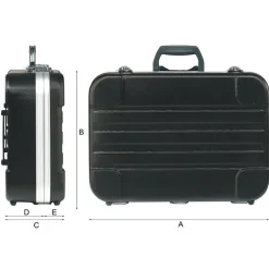 VALIGIA PORTA UTENSILI IN ABS CON CARRELLO